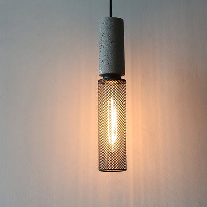 Elarion Mesh Pendant Black Concrete