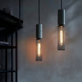 Modern Black Concrete Pendant Light