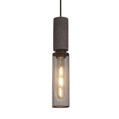 Elarion Mesh Pendant Black Concrete