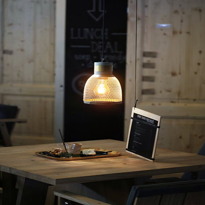 Elarion Mesh Pendant Black Concrete