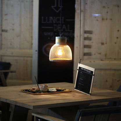 Elarion Mesh Pendant Black Concrete