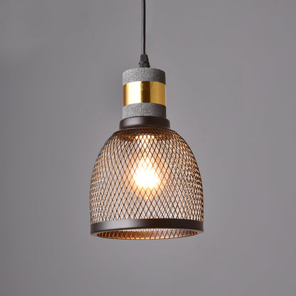 Elarion Mesh Pendant Black Concrete