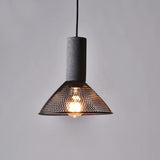 Modern Black Concrete Pendant Light