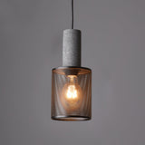 Modern Black Concrete Pendant Light