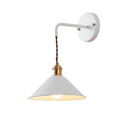 Vintage Cone Wall Sconce Lighting with Adjustable Light Direction – Stylish Metal Design for Home Decor 13