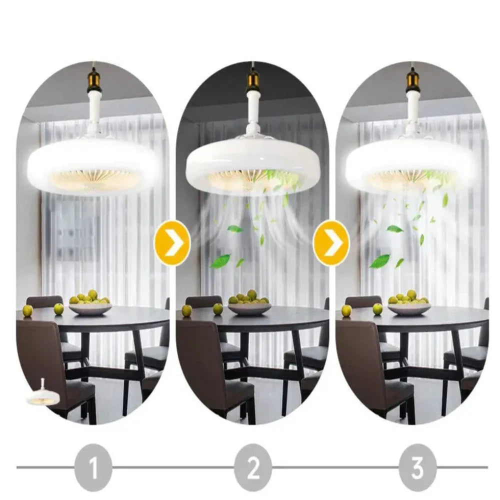 Elegant Modern Ceiling Fan Light with Dimmable LED & Remote Control for Comfortable Home Atmosphere 7