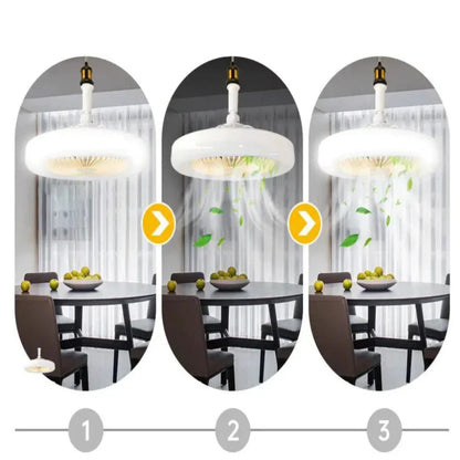 Elegant Modern Ceiling Fan Light with Dimmable LED & Remote Control for Comfortable Home Atmosphere 7