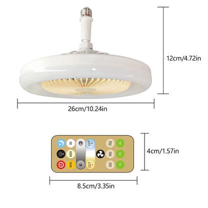 Elegant Modern Ceiling Fan Light with Dimmable LED & Remote Control for Comfortable Home Atmosphere 9