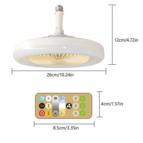 Elegant Modern Ceiling Fan Light with Dimmable LED & Remote Control for Comfortable Home Atmosphere 9