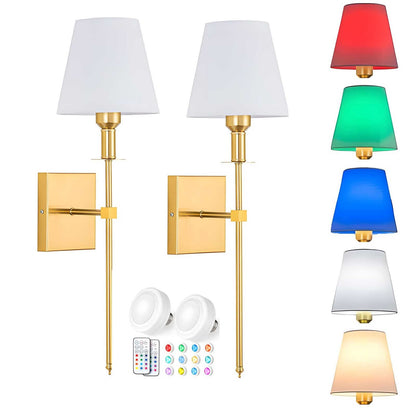 Modern Fabric Wall Sconce RGB LED Light