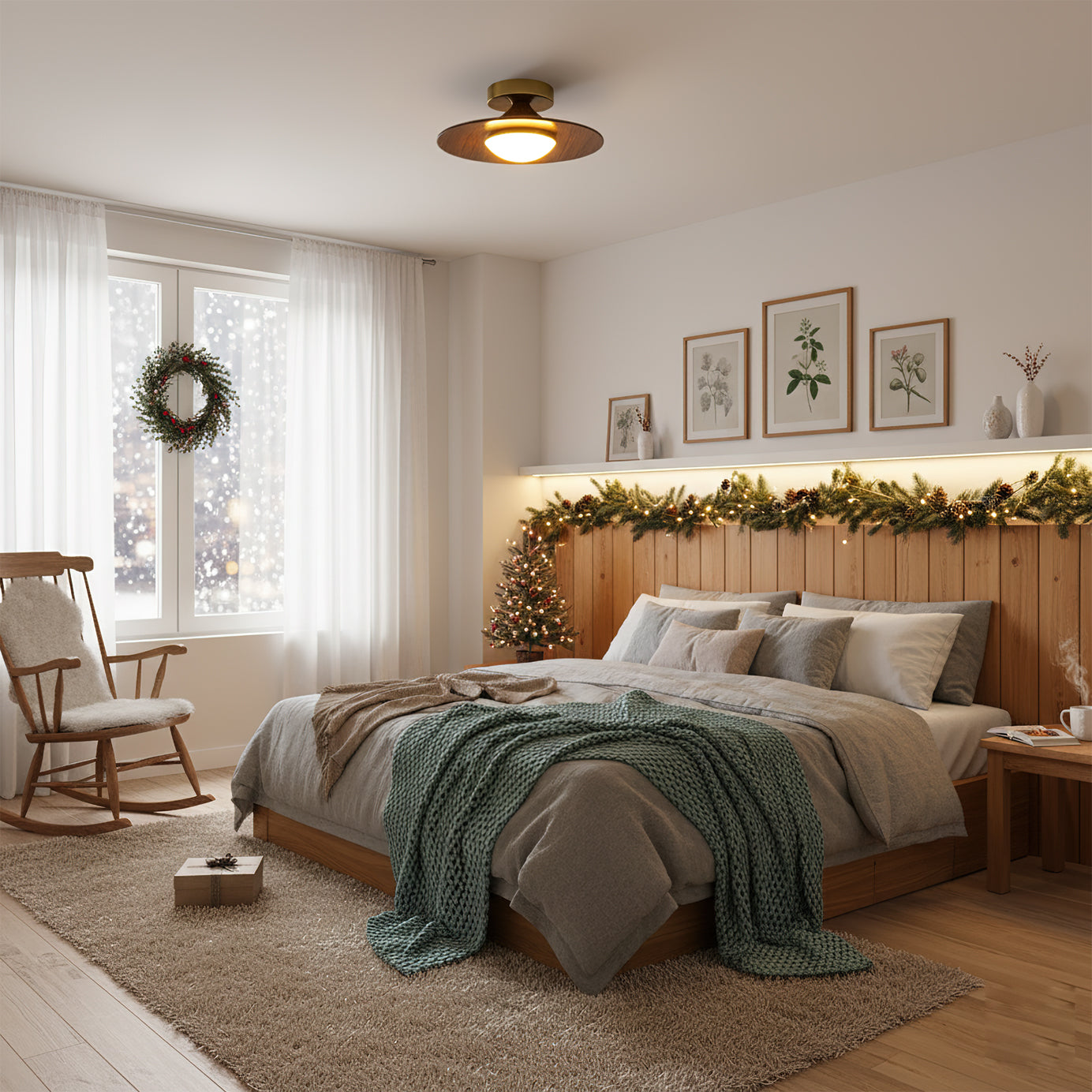 Aethera Wood Pendant Light Minimal