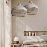 Artisan Woven Rattan Pendant Light with Softened Structure - Elegant Kitchen Pendant Lighting for Warm Ambiance 2