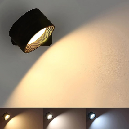 FlexiLamp Wireless Rechargeable LED Wall Lamp - 360° Illumination for Indoor & Outdoor Safety 16