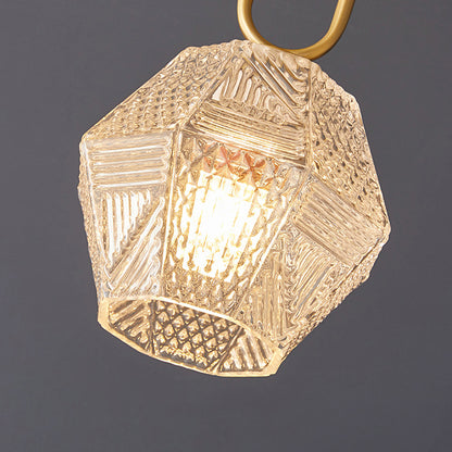 Auralis Geometric Glass Ceiling Light