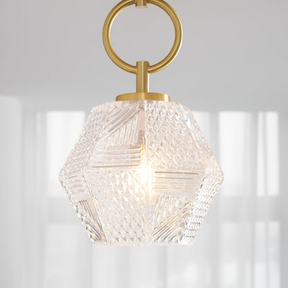 Auralis Geometric Glass Ceiling Light