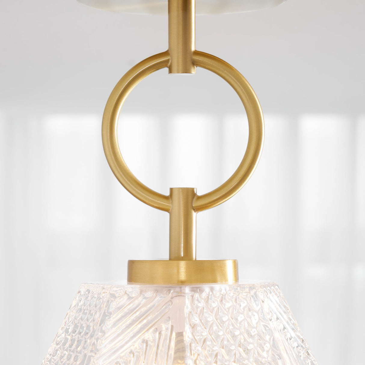 Geometric Glass Ceiling Light