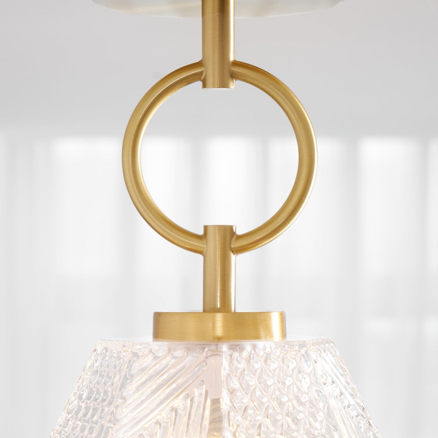Auralis Geometric Glass Ceiling Light