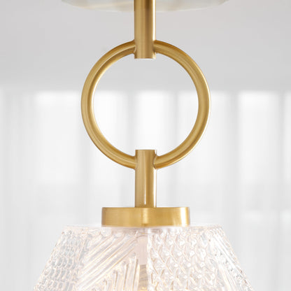 Auralis Geometric Glass Ceiling Light