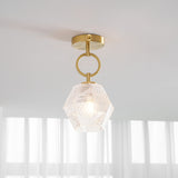 Geometric Glass Ceiling Light