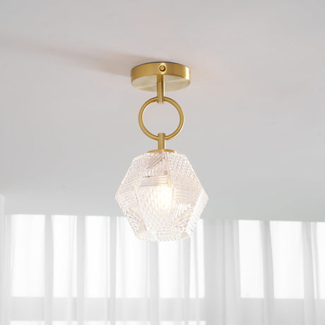 Geometric Glass Ceiling Light