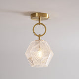 Geometric Glass Ceiling Light