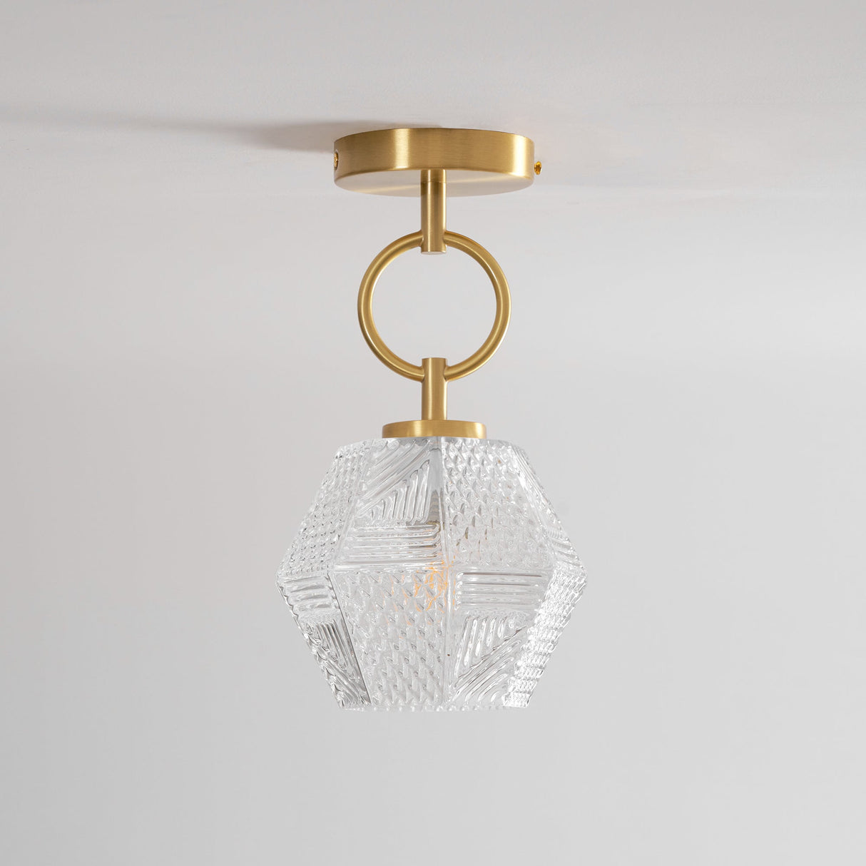 Geometric Glass Ceiling Light