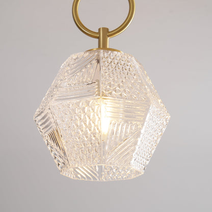 Auralis Geometric Glass Ceiling Light