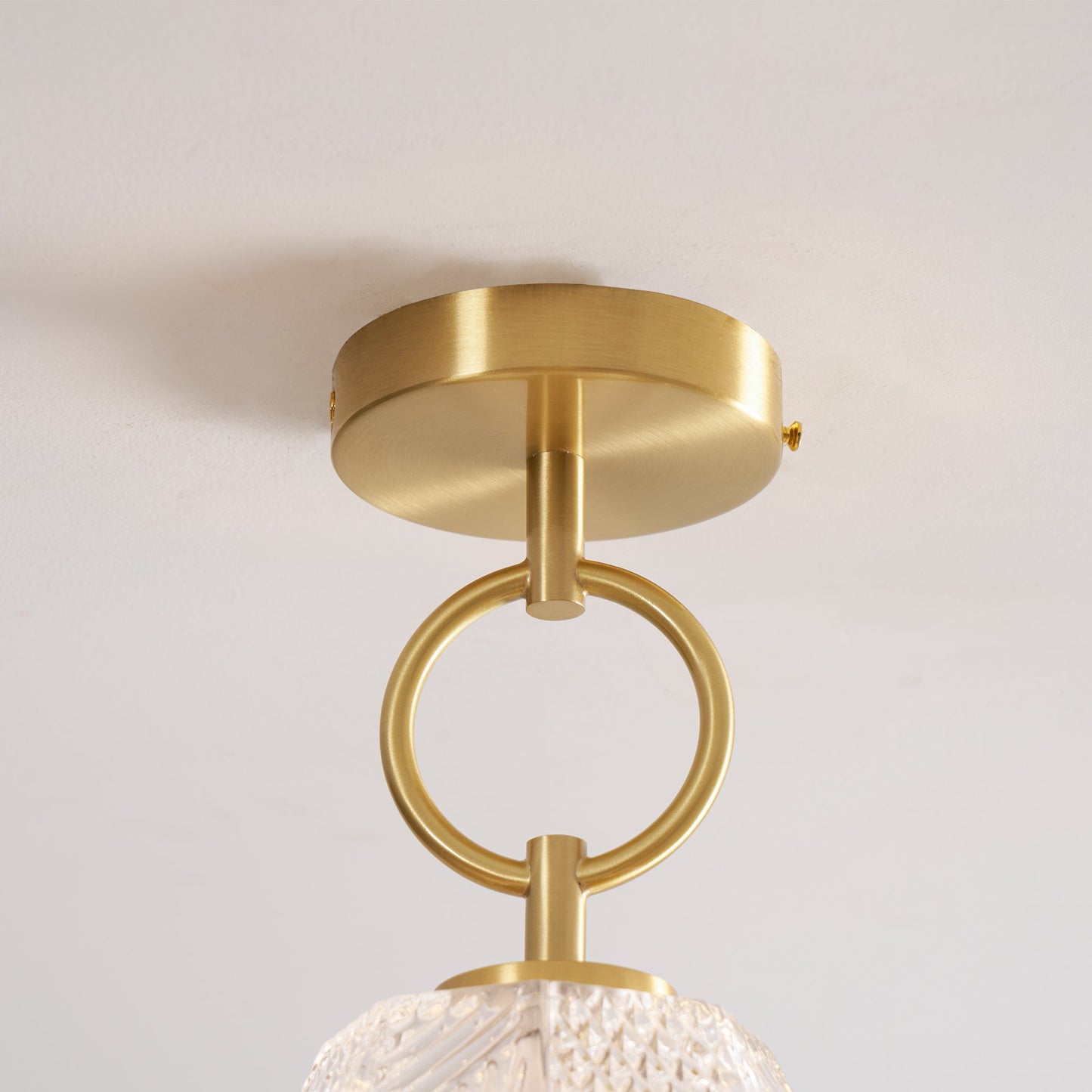 Auralis Geometric Glass Ceiling Light