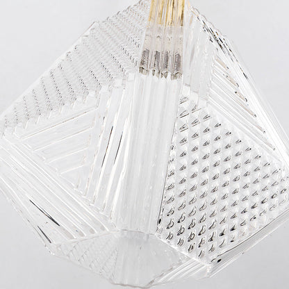Auralis Geometric Glass Ceiling Light