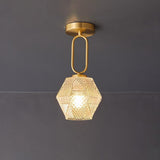 Geometric Glass Ceiling Light
