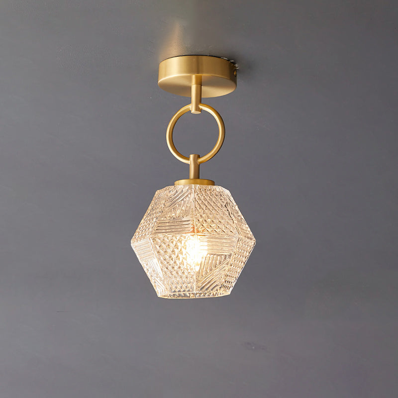 Auralis Geometric Glass Ceiling Light