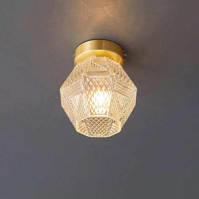 Auralis Geometric Glass Ceiling Light