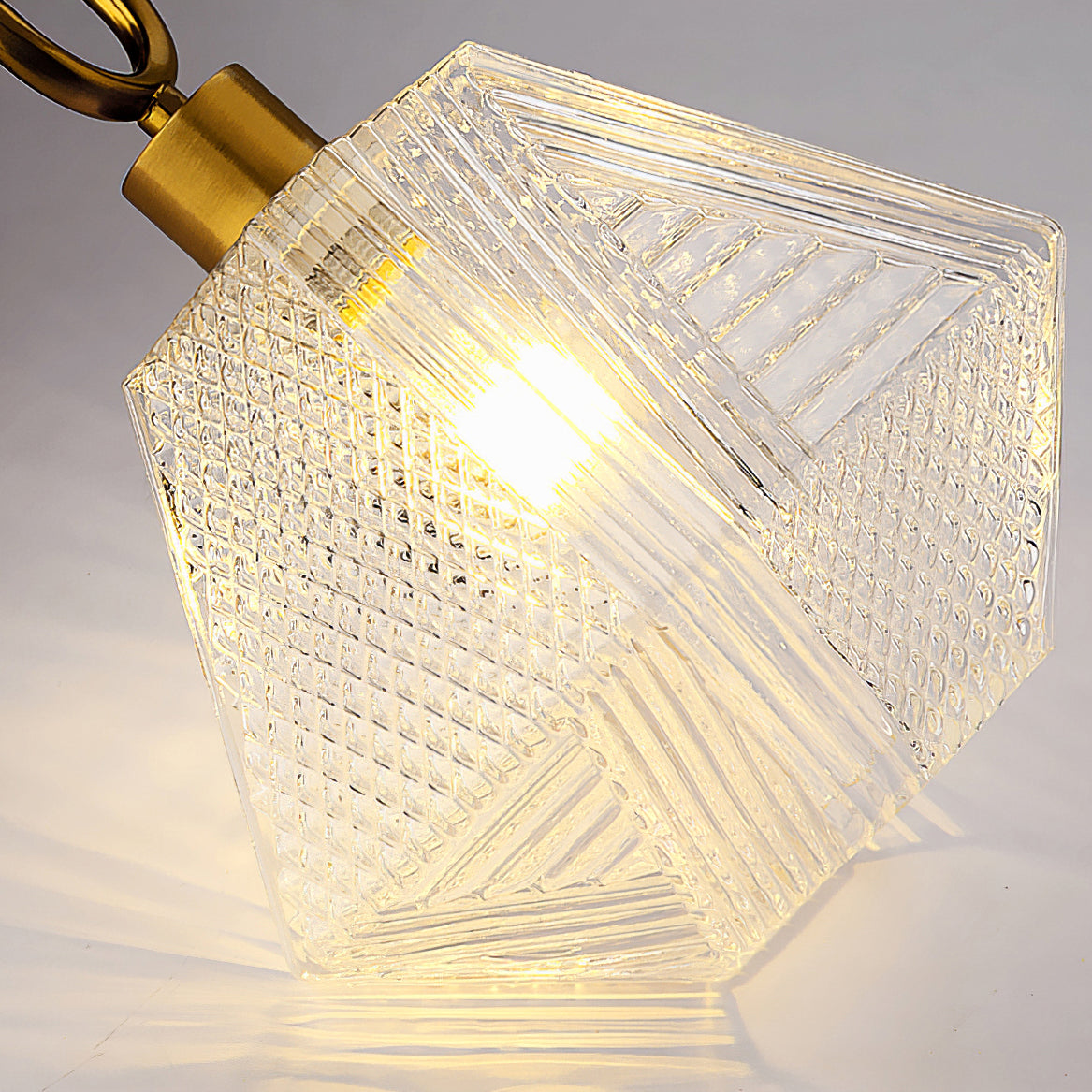 Auralis Geometric Glass Ceiling Light