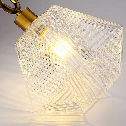 Auralis Geometric Glass Ceiling Light
