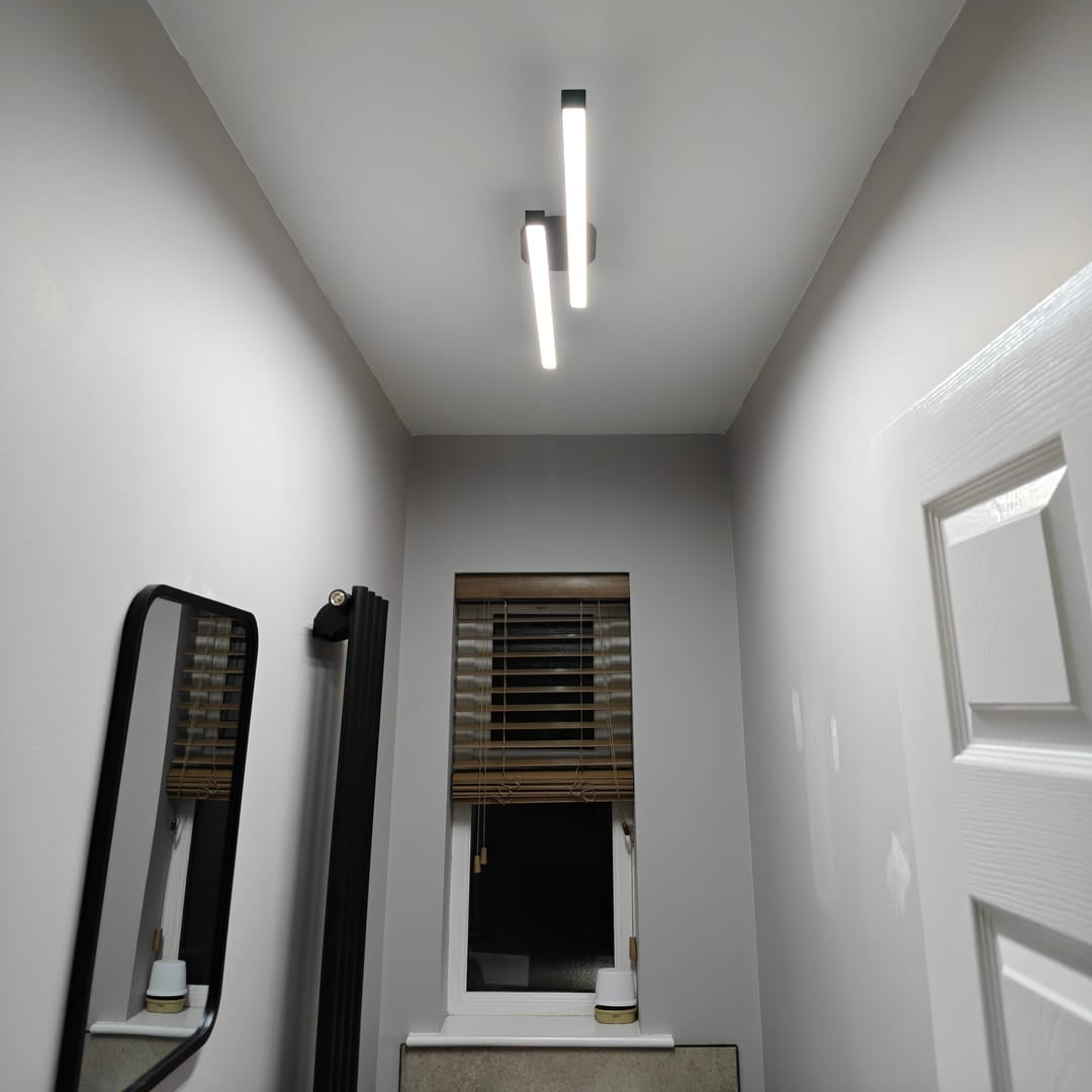 Modern LED Flush Mount Ceiling Light with Adjustable Color Temperature – Sleek Black Design for Versatile Illumination 3