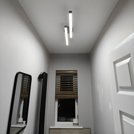 Modern LED Flush Mount Ceiling Light with Adjustable Color Temperature – Sleek Black Design for Versatile Illumination 3