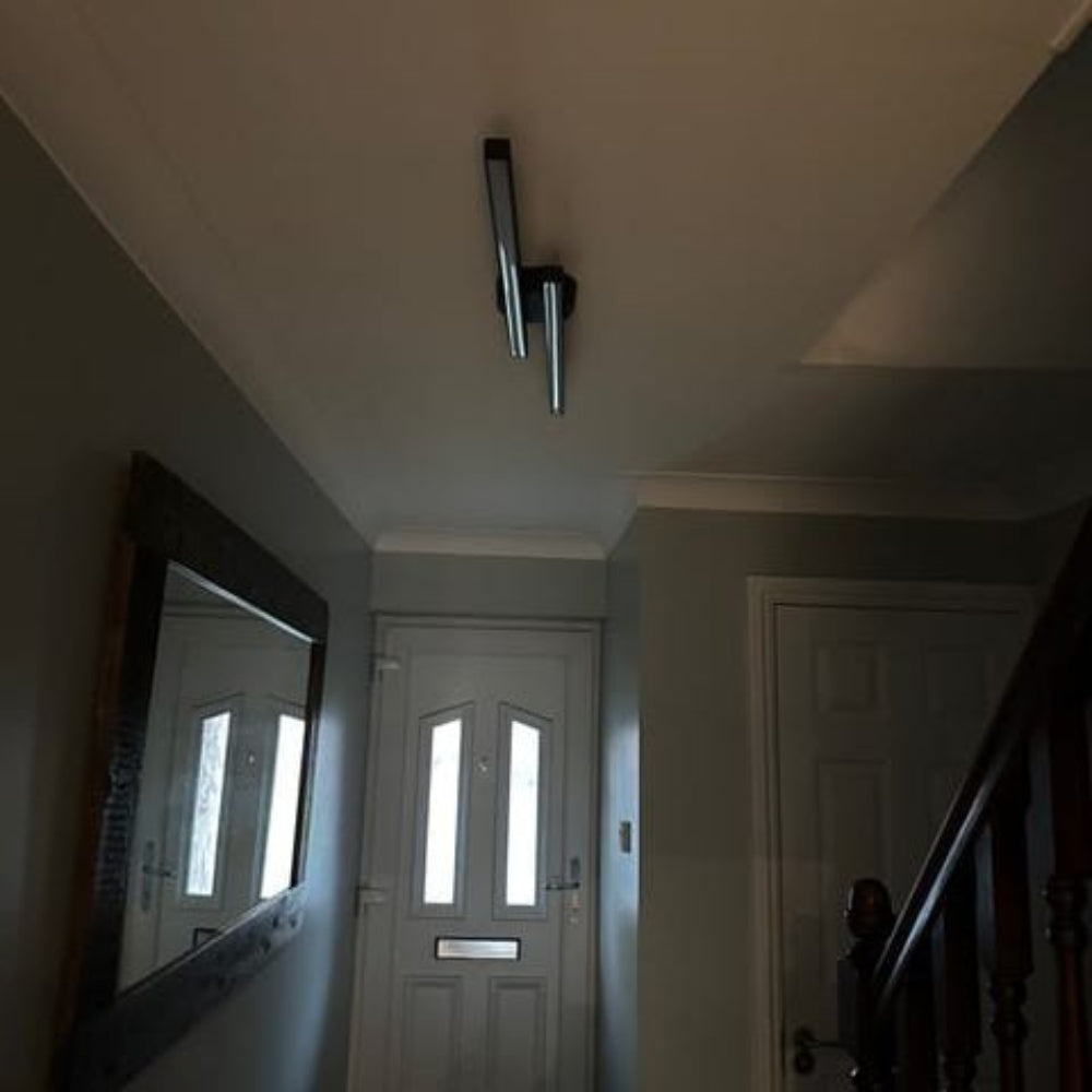 Modern LED Flush Mount Ceiling Light with Adjustable Color Temperature – Sleek Black Design for Versatile Illumination 4