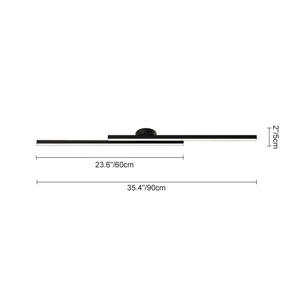 Modern LED Flush Mount Ceiling Light with Adjustable Color Temperature – Sleek Black Design for Versatile Illumination 5