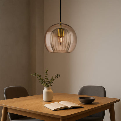 Zenelle Smoked Glass Light Pendant