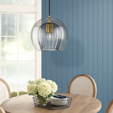 Modern Smoked Glass Pendant Light