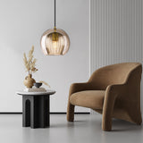 Modern Smoked Glass Pendant Light