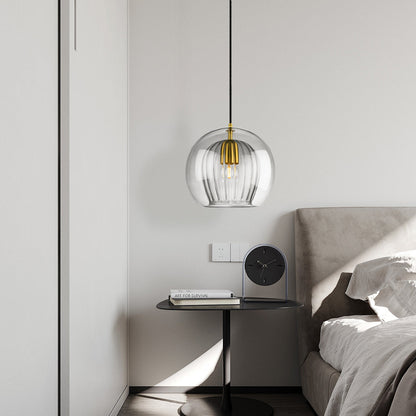 Zenelle Smoked Glass Light Pendant
