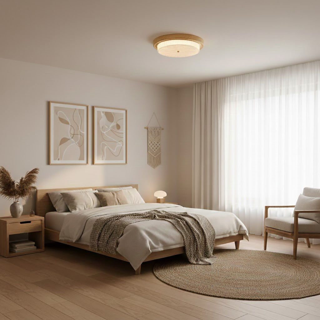 Velin Round Flush Ceiling Light