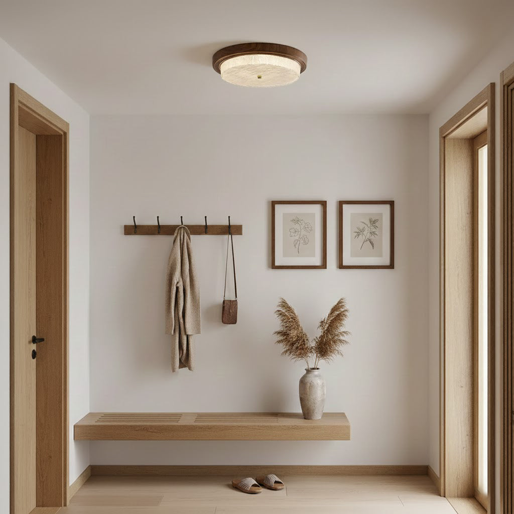 Velin Round Flush Ceiling Light