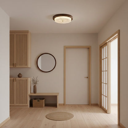 Velin Round Flush Ceiling Light
