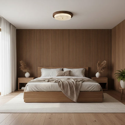 Velin Round Flush Ceiling Light