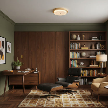 Velin Round Flush Ceiling Light