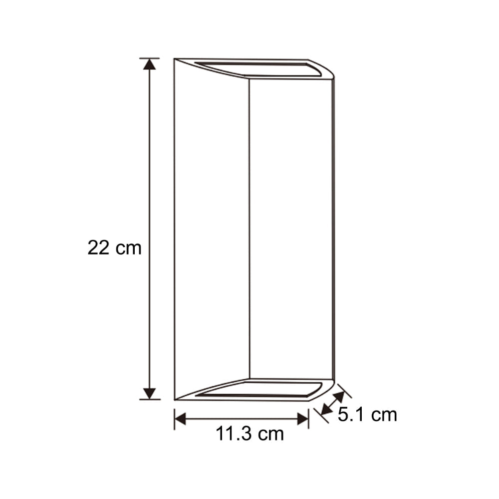 Modern Up & Down Outdoor Wall Light Fixture with Integrated LED – Weather-Resistant Design for Contemporary Spaces 11