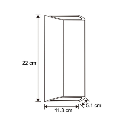 Modern Up & Down Outdoor Wall Light Fixture with Integrated LED – Weather-Resistant Design for Contemporary Spaces 11