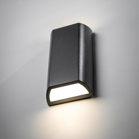 Modern Up & Down Outdoor Wall Light Fixture with Integrated LED – Weather-Resistant Design for Contemporary Spaces 1